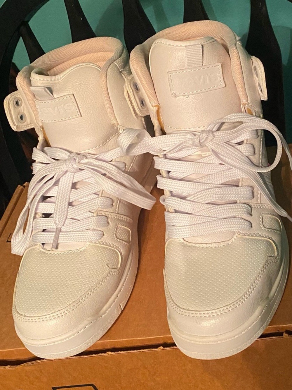 All-White High Top Sneakers